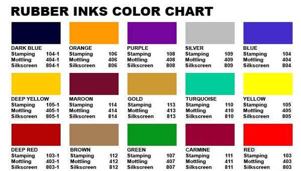 color chart template